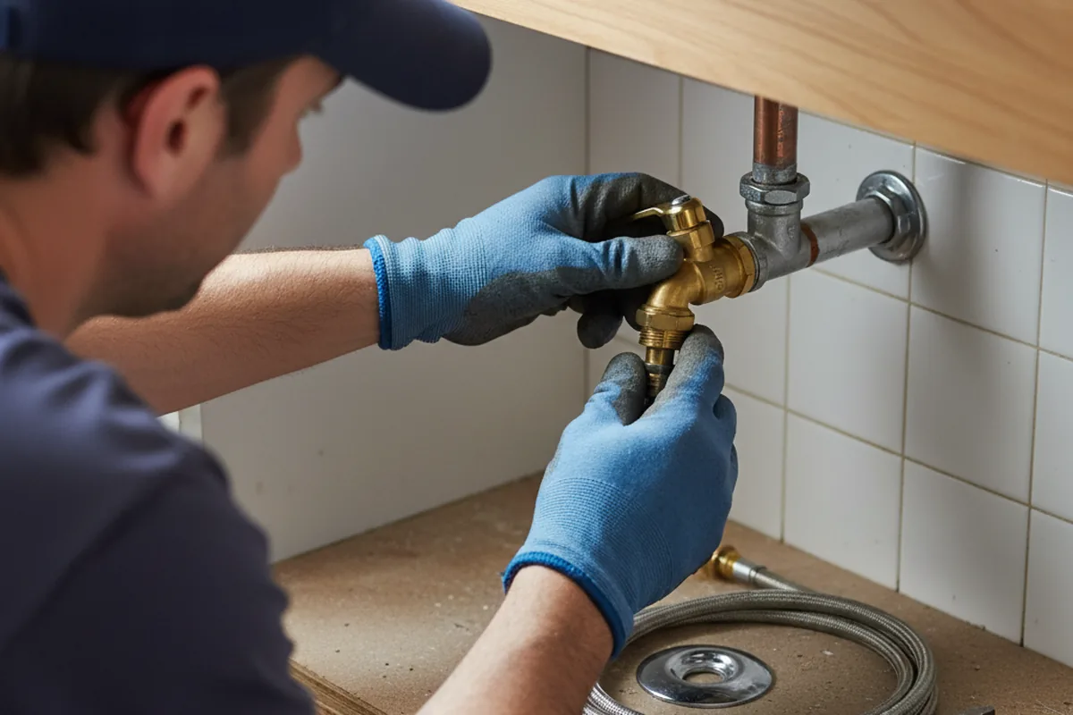 Shutoff valve and fitting work during Faucet and Fixture Repair in Clearfield